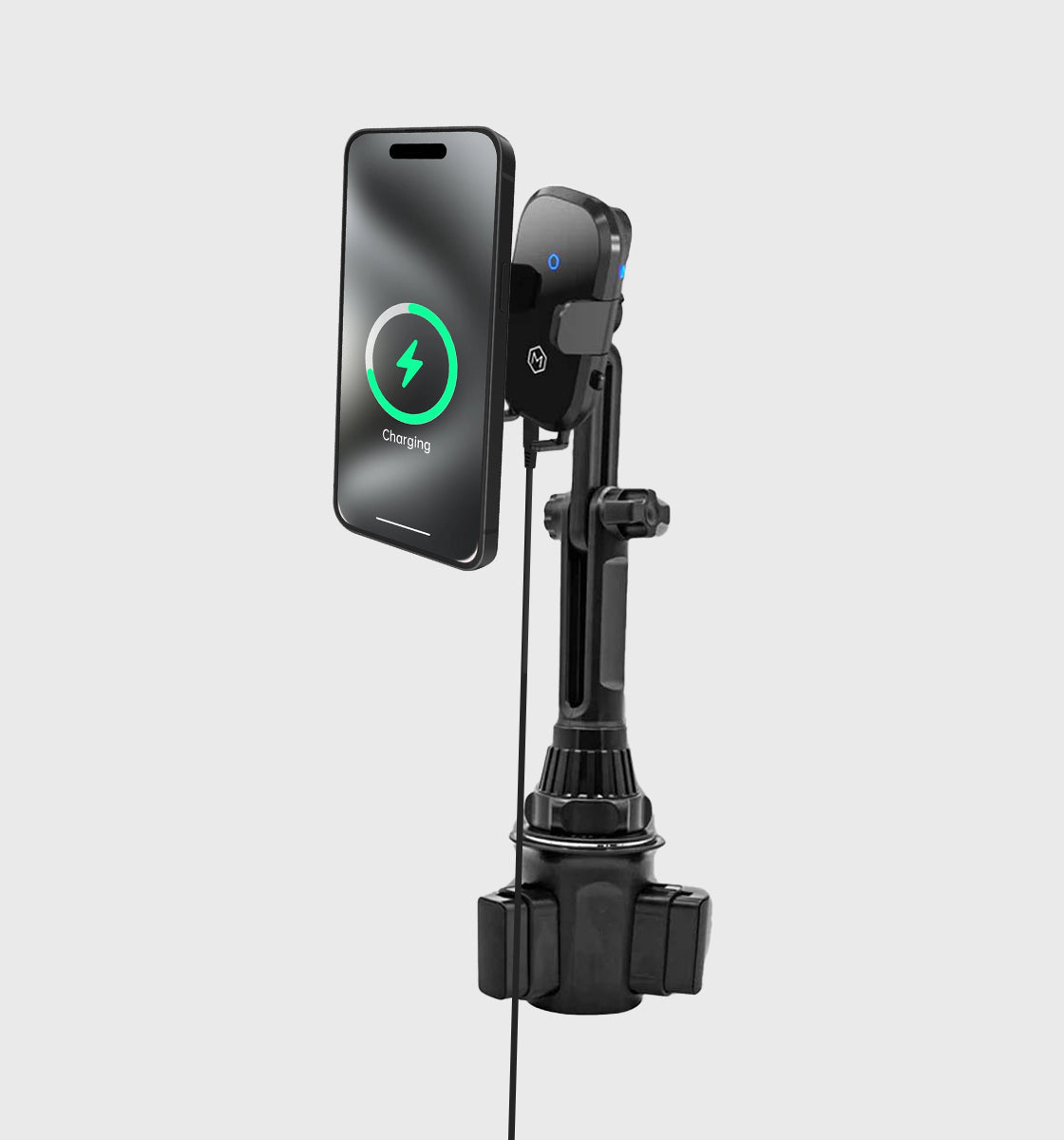 Auto Scan Fast Wireless Car Charger Cup Holder Phone Mount