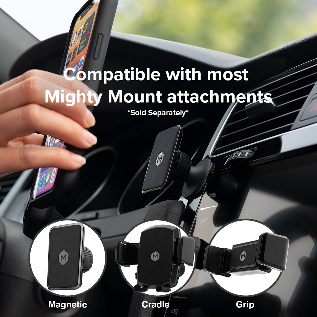 Dash Mount Base - Mount Accessory | The Mighty Mount (magnetic, cradle and grip mount)