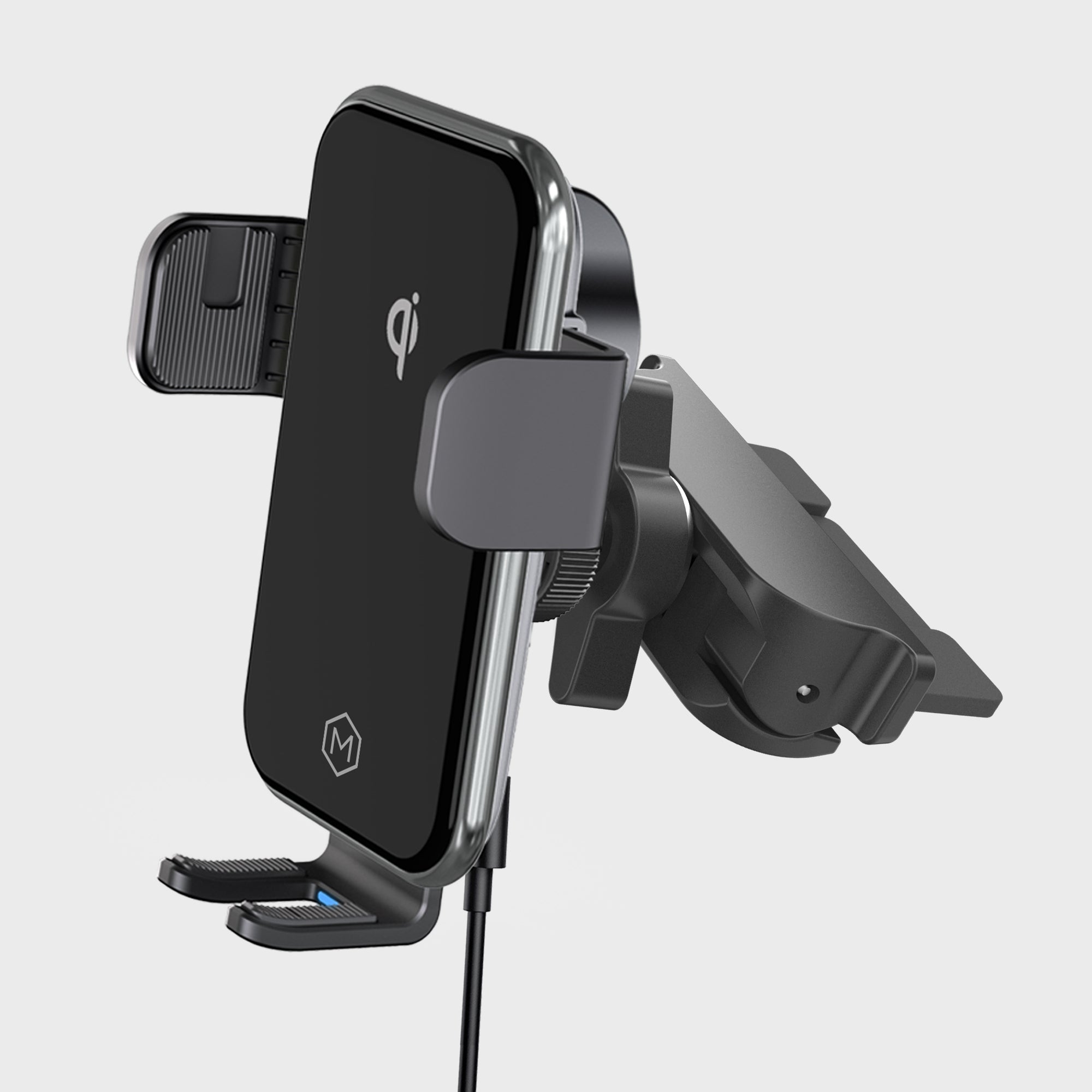 Auto Grip Fast Wireless Car Charger CD Slot Mount - Qi-Certified